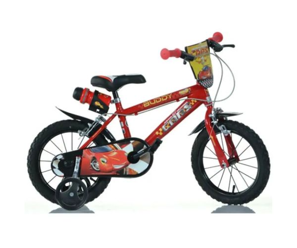 Cars červený bicykel vo veľkosti 14