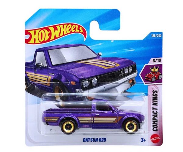 Hot Wheels: Datsun 620 fialový autíčko 1/64 - Mattel