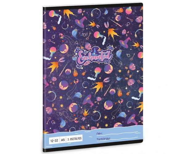 Ars Una: Enchanted boszi vzorovaný linajkový zošit pre 3. ročník A/5