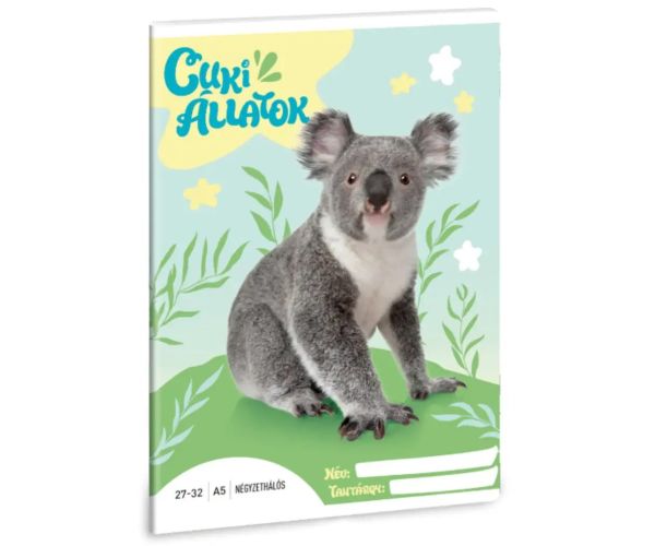 Ars Una: Roztomilé zvieratá - Koala kockovaný zošit A/5 27-32