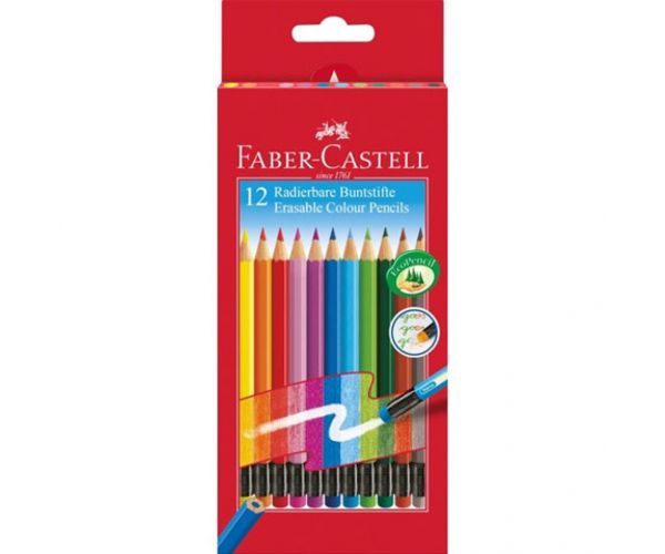 Faber-Castell: Set farebných ceruziek s gumeným zakončením 12 ks