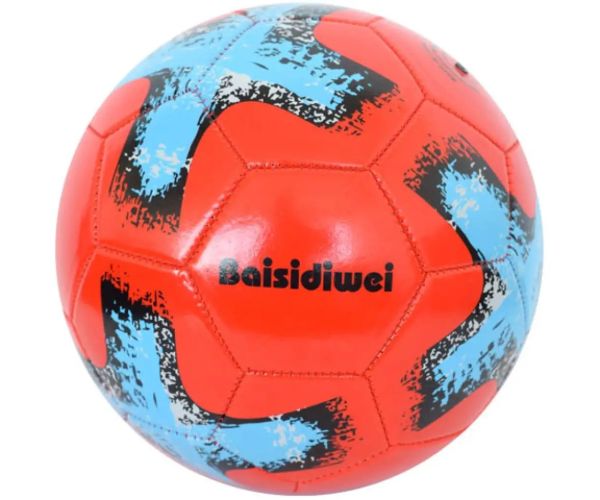 Futbalová lopta s umelej kože s krížovým vzorom 23 cm