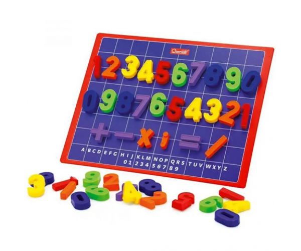 Quercetti: Malá magnetická tabuľa 6 dielny set 29x23cm