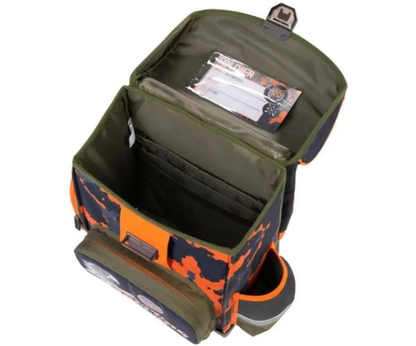 Bambino: Military ergonomická školská taška, batoh 36x27x14cm