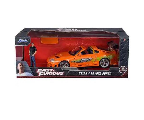 Rýchlo a zbesilo: Figúrka Brian a model auta Toyota Supra 1/24 - Simba Toys