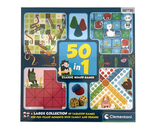 50 az 1-ben társasjáték szett - Clementoni