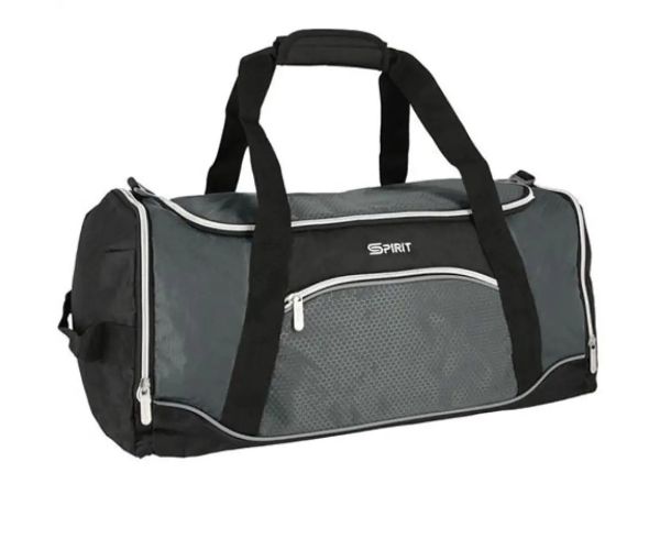 Spirit: Gym športov taška v čierno-sivej farbe 20x51x23cm
