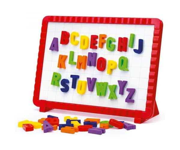 Quercetti: Stredná magnetická tabuľa 6 dielny set 36x25cm