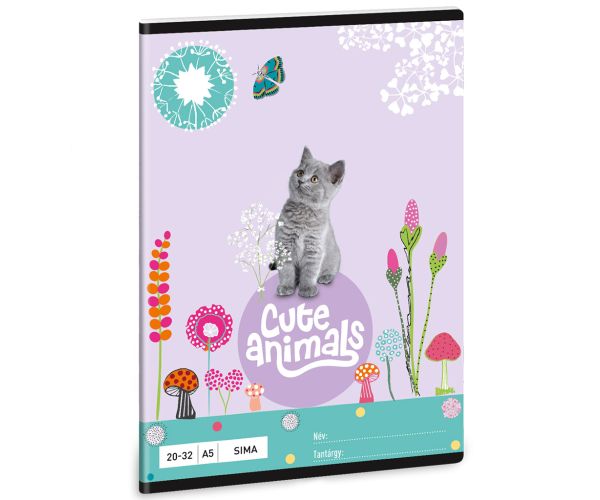 Ars Una: Cute Animals - Mačiatko mačiatko hladký zošit A/5