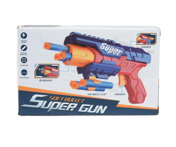 Super Gun: Zbraň so špongiovými nábojmi s 12 metrovým dostrelom 23x13cm
