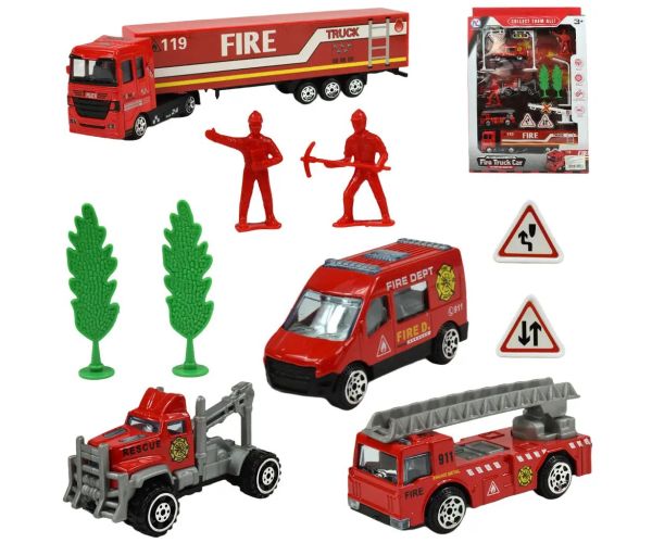 Fire Truck: Set hasičských vozidiel s príslušenstvom