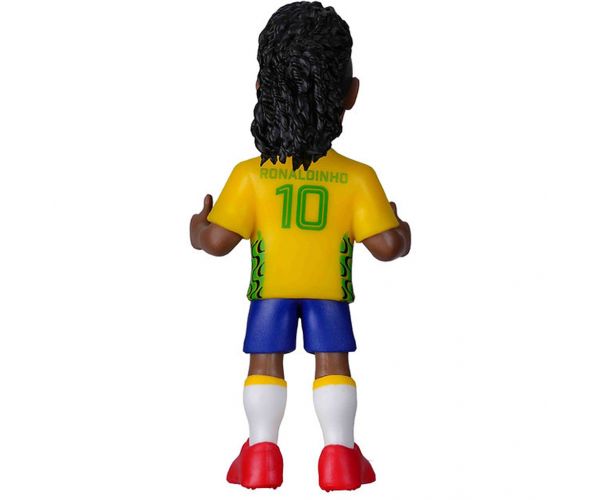 Futbalista akčná figúrka, 12 cm - Legendy majstrovstiev sveta Brazília Ronaldinho v dresu číslo 10