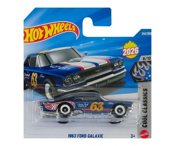 Hot Wheels: 1963 Ford Galaxie autíčko 1/64 - Mattel