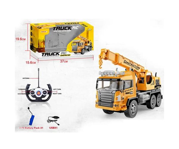 RC Nákladné auto na diaľkové ovládanie so žeriavom, so svetlom 1/18