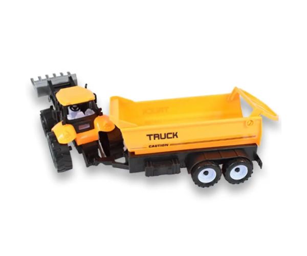 Engineering Truck: Bagrový traktor pracovný stroj s prívesom 45 cm