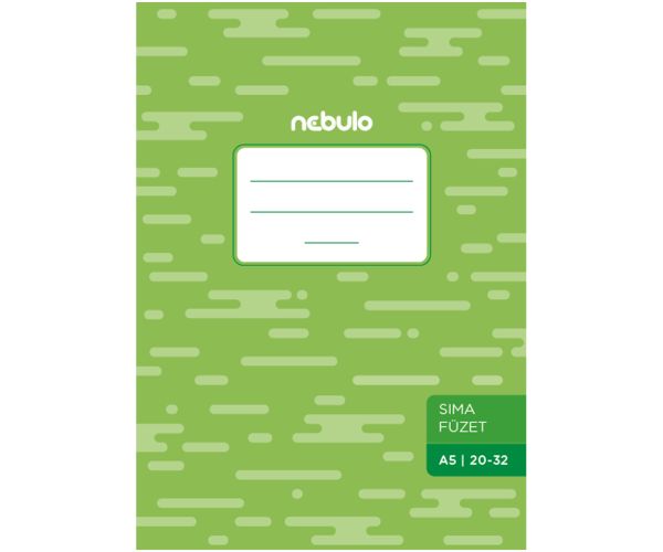 Nebulo: Pálkový hladký zošit 20-32 A/5