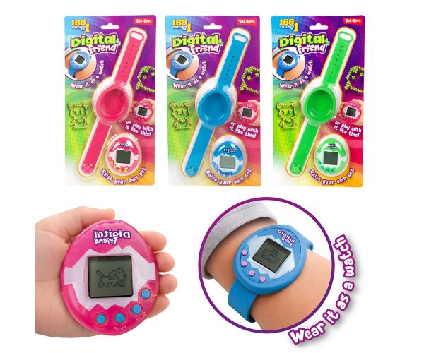 Tamagotchi virtuálny domáci maznáčik s hodinkami v rôznych farbách 1 ks