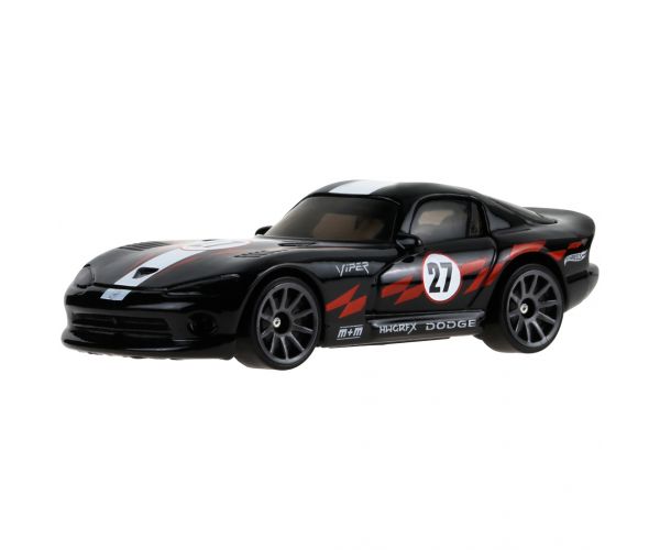 Hot Wheels: 96 Dodge Viper čierne autíčko 1/64 - Mattel