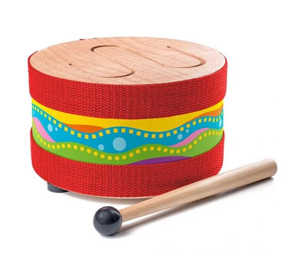 Drevený bubón 15 cm -Woodyland
