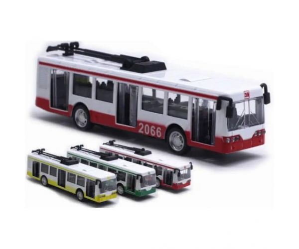 Trolejbus kovový model vo viacerých variantoch 1/90
