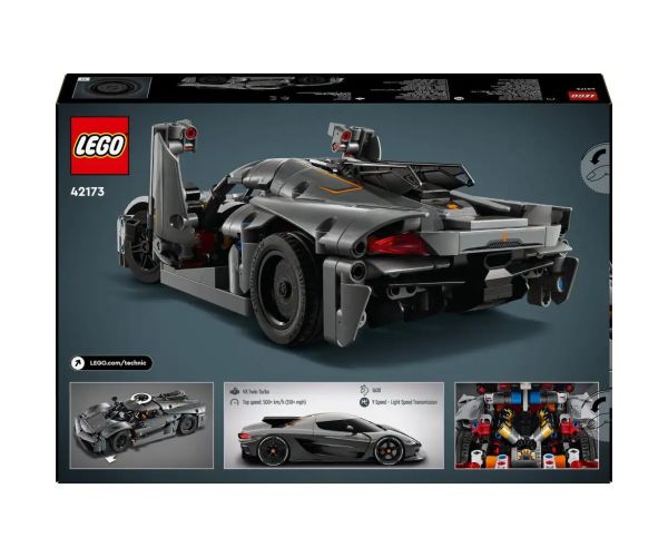 LEGO® Technic: Koenigsegg Jesko Absolut šedé hyperauto (42173)