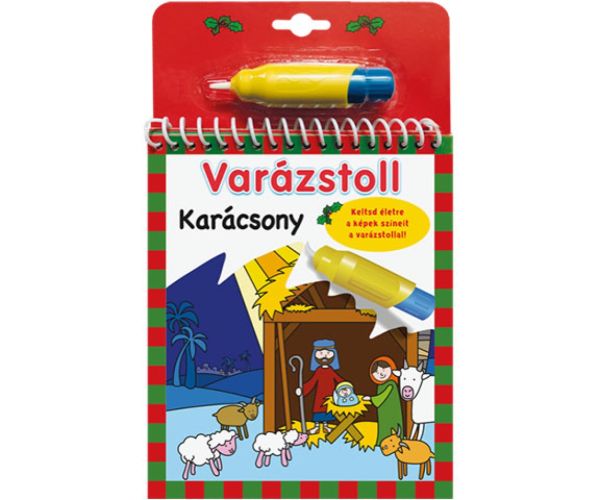Kúzelný perá - Vianočná omaľovánka