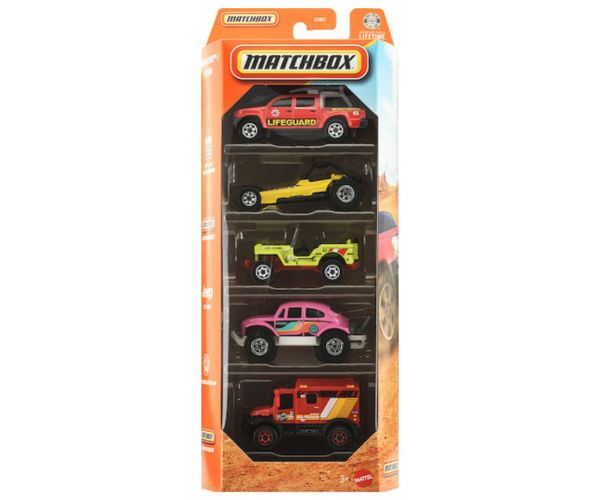 Matchbox: Ocean 5-dielna sada autíčok 1:64 - Mattel