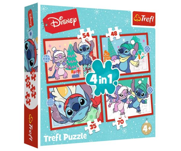 Stitch 4 v 1 35-48-54-70-dielne puzzle Trefl