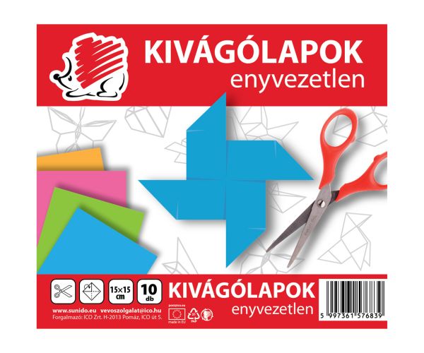 ICO: SÜNI nevedený vystrihovací list 15x15 cm 10 listov