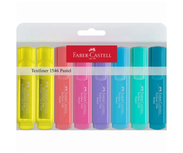 Faber-Castell: súprava pastelových zvýrazňovačov, 8 ks