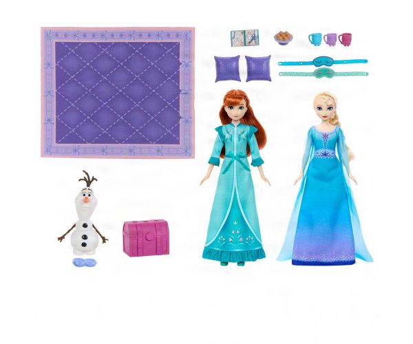 Ľadové kráľovstvo: Kráľovský pyžamový večierok herný set - Mattel