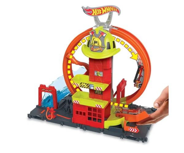 Hot Wheels City: Hasičská stanica, hrací set - Mattel