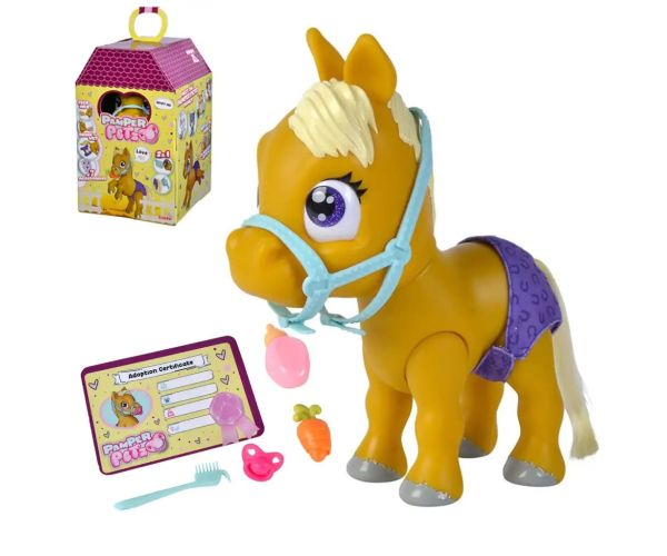 Pamper Petz: Cikajúci poník s príslušenstvom - Simba Toys