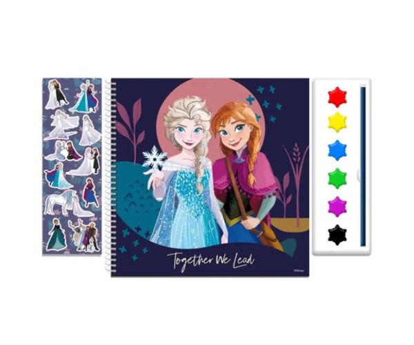 Disney: Ľadové kráľovstvo 2. Omaľovanka s vodovými farbami a nálepkami