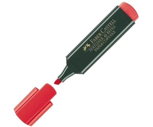 Faber-Castell: Zvýrazňovač textov 1548 červený