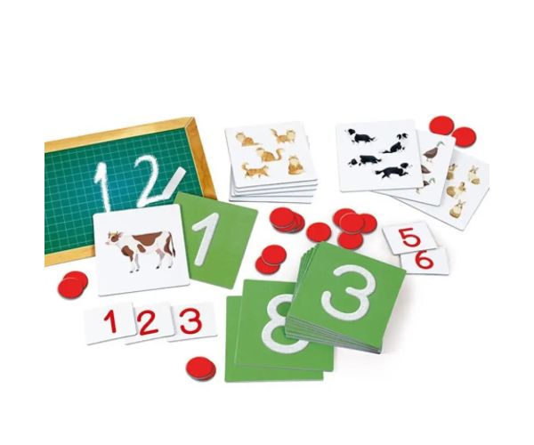 Montessori - Hmatateľné čísla, vývojová a vzdelávacia hra - Clementoni