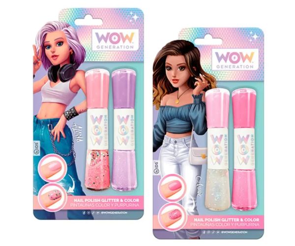 WOW Generation: Lak na nechty a trblietavý leštič v sade 2 ks v rôznych variantoch