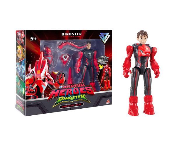 Quantum Heroes: Dinoster Lucio akčná figúrka s červeným brnením 20 cm