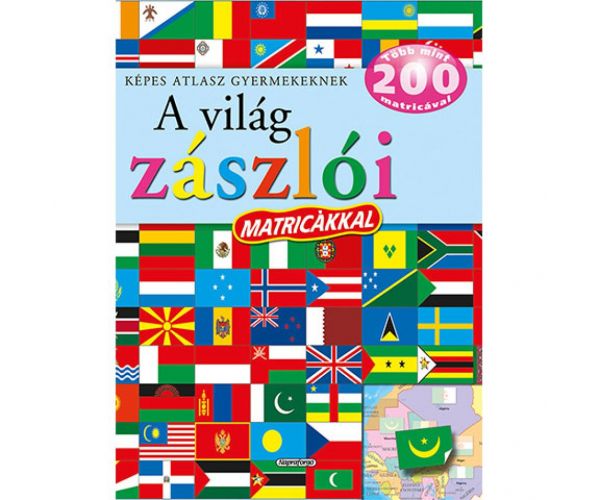 Obrázkový atlas pre deti - Vlajky sveta s nálepkami vzdelávacia kniha