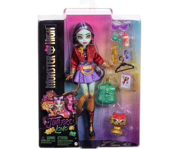 Monster High bábika - Jinafire Long bábika s doplnkami - Mattel