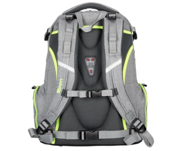Spirit: Stinger striborno-sivá prémiová ergonomická školská taška batoh