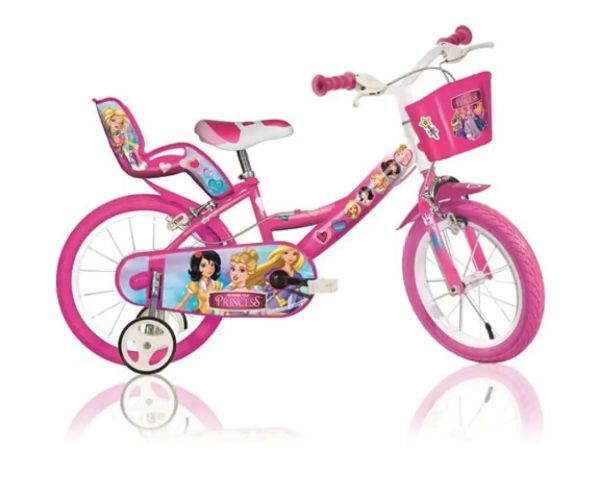 Princess ružový bicykel vo veľkosti 14