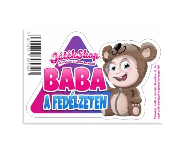 Bábika na palube nálepka