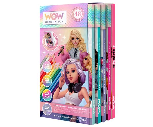 WOW Generation: 48 kusový farebný súprava ceruziek s poznámkovým blokom