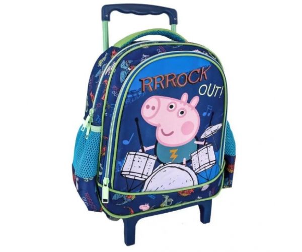 Peppa Pig: Žolík bubnuje škôlkársky batoh s kolesami