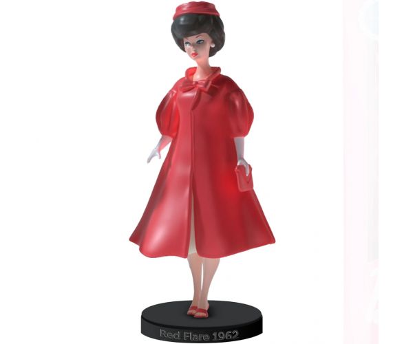 Barbie Red Flare 1962 zberateľská bábika 15cm