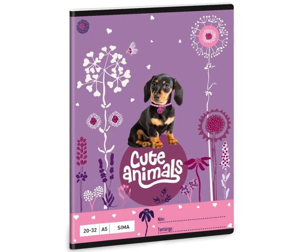 Ars Una: Cute Animals - Šteniatko jazvečíka hladkosrstého zošit A/5