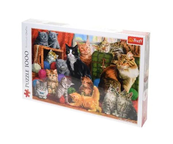 Mačacia schôdzka 1000-dielny puzzle - Trefl