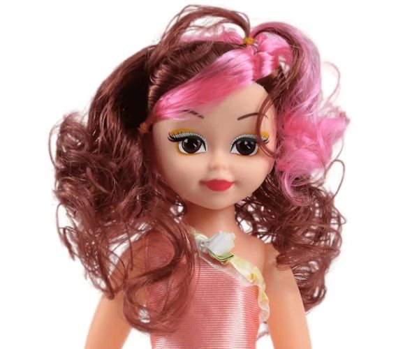 Jenny: Trendy módna bábika s blond alebo hnedými vlasmi so zvukovými efektmi 46 cm v dvoch verziách