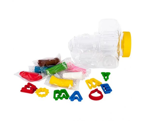 Play-Dough: Heroes vlak plastelínový set 8x15g